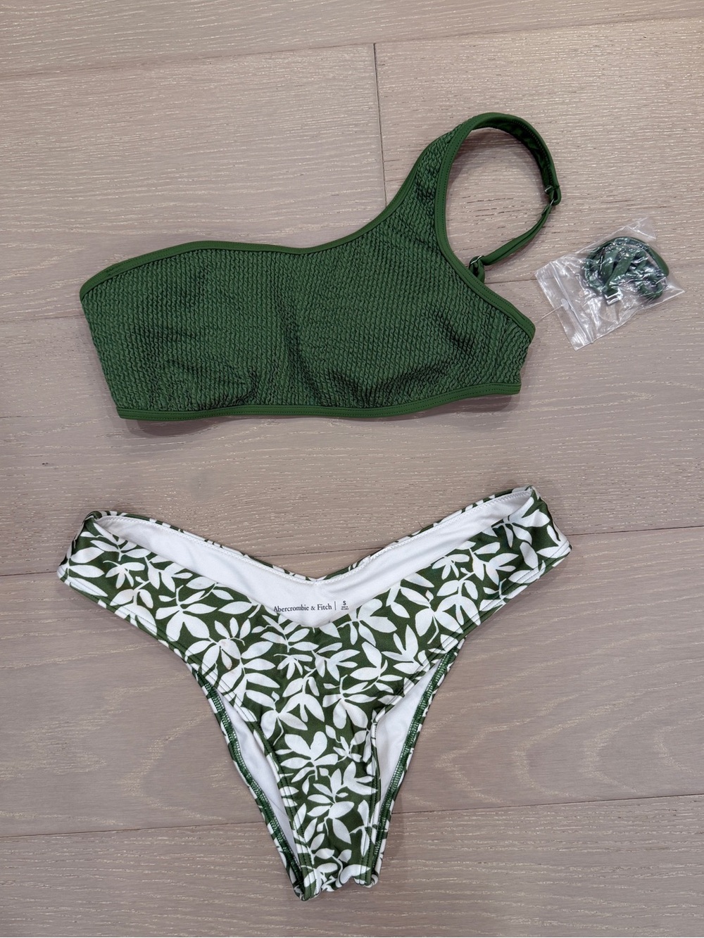A&F Green Leaf Bikini Set